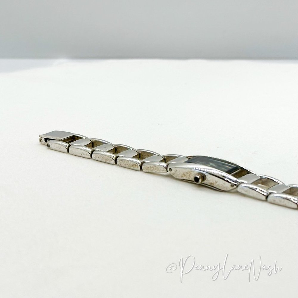 Anne Klein 12/6736 Silver & Black Swiss Movement Watch - Picture 7 of 8